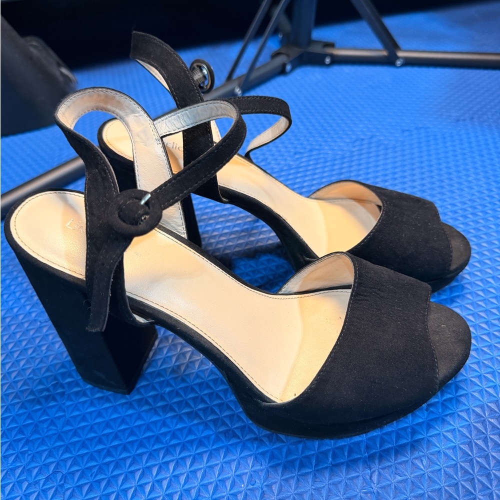 Limelight Black Block Heels